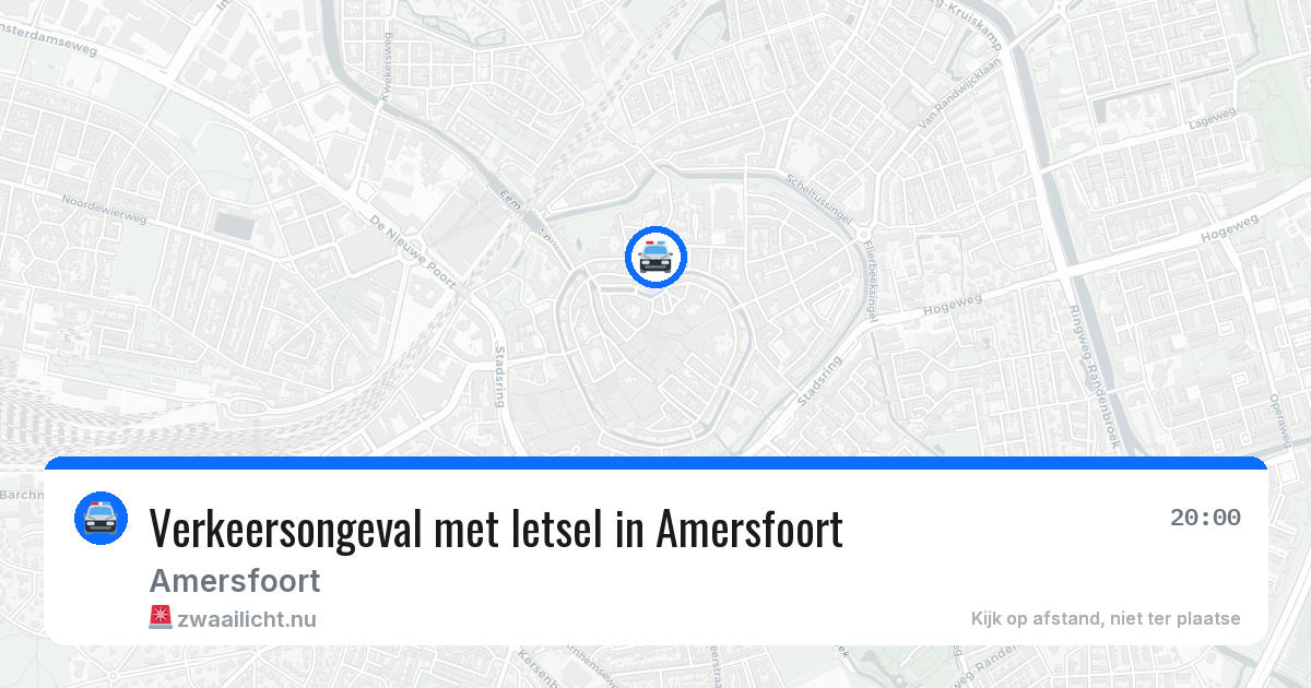 Verkeersongeval met letsel in Amersfoort — 26 mrt 2026