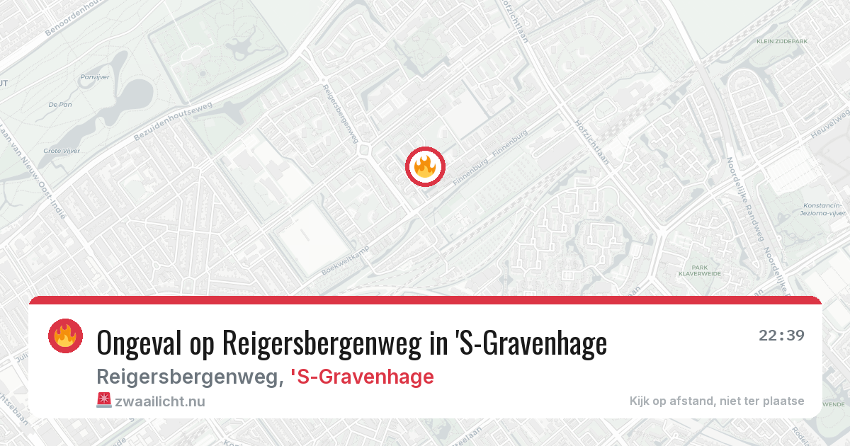 Ongeval op Reigersbergenweg in 'S-Gravenhage — 5 jun 2026
