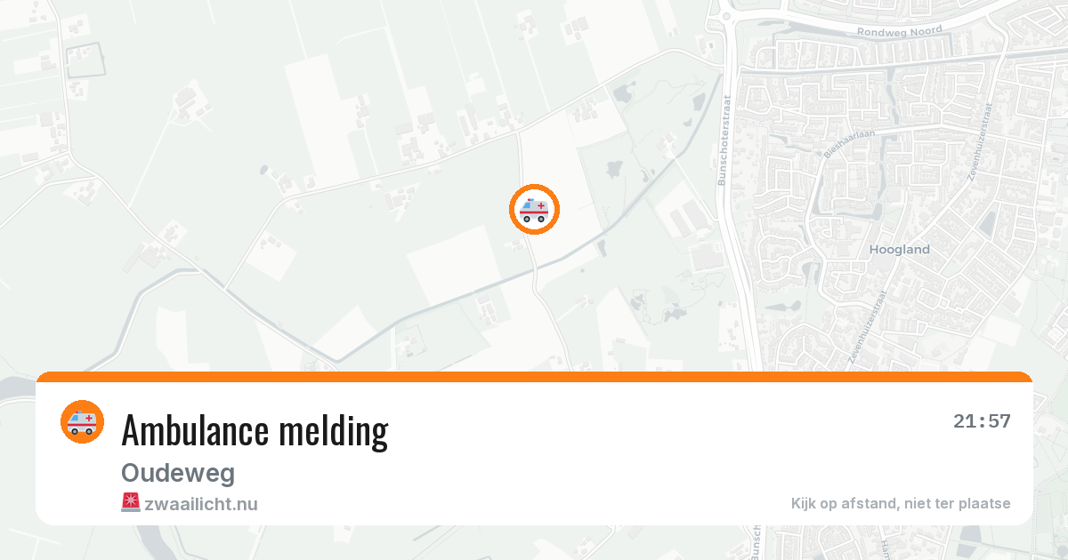 Ambulance melding — 20 jul 2026