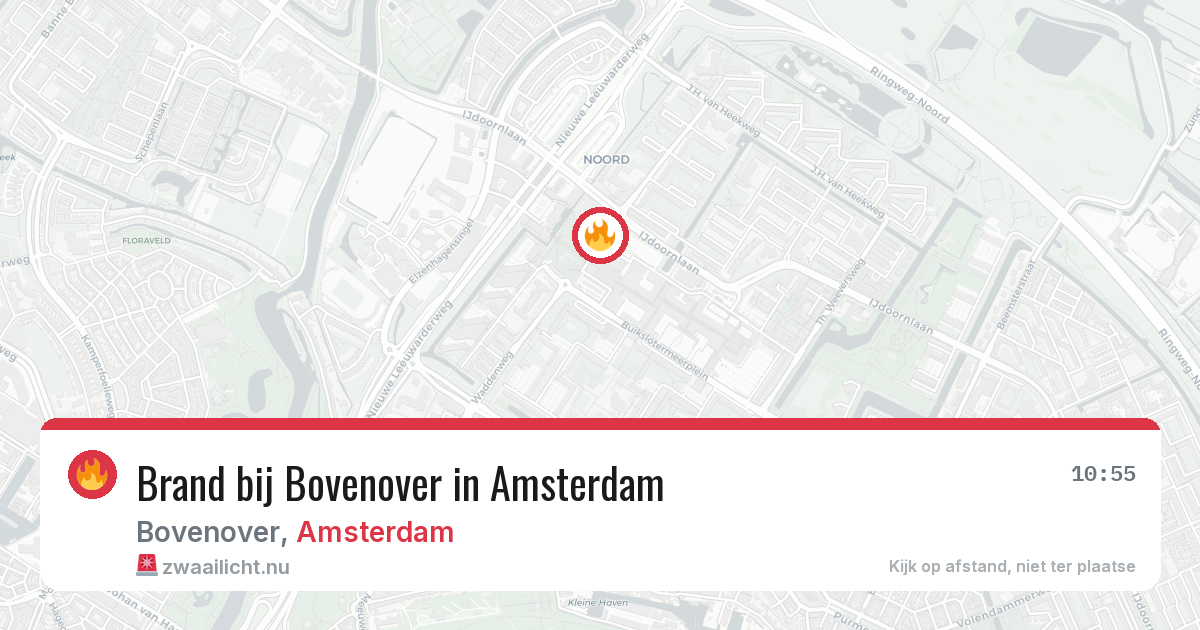 Brand bij Bovenover in Amsterdam — 17 jul 2026