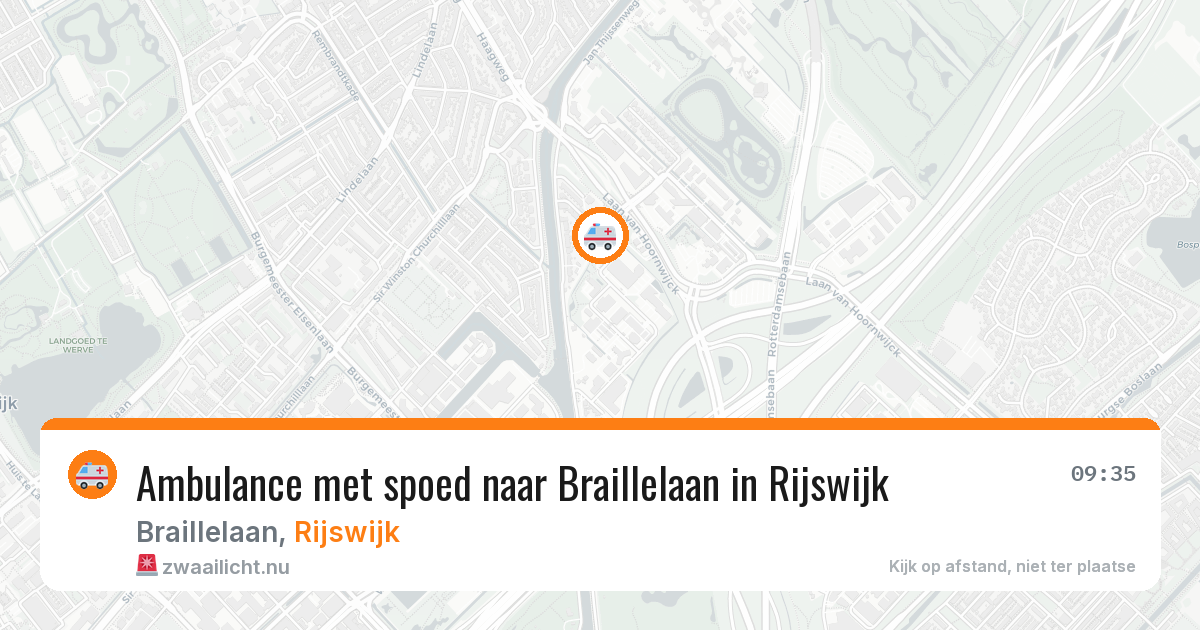 Ambulance met spoed naar Braillelaan in Rijswijk — 17 mrt 2026