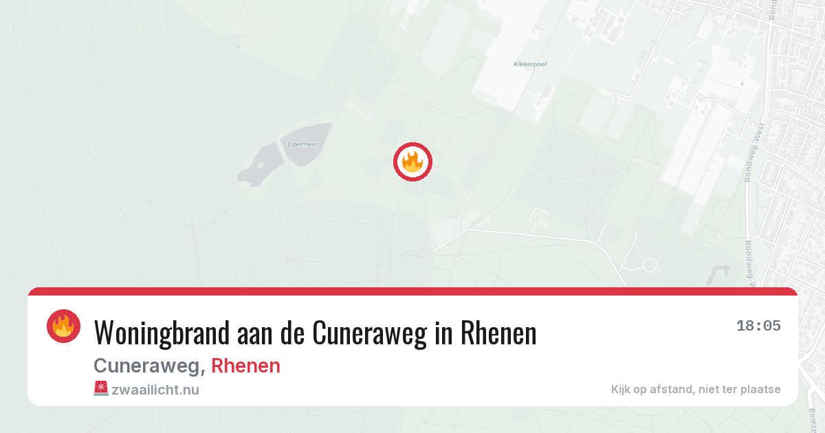 Woningbrand aan de Cuneraweg in Rhenen — 14 jul 2026