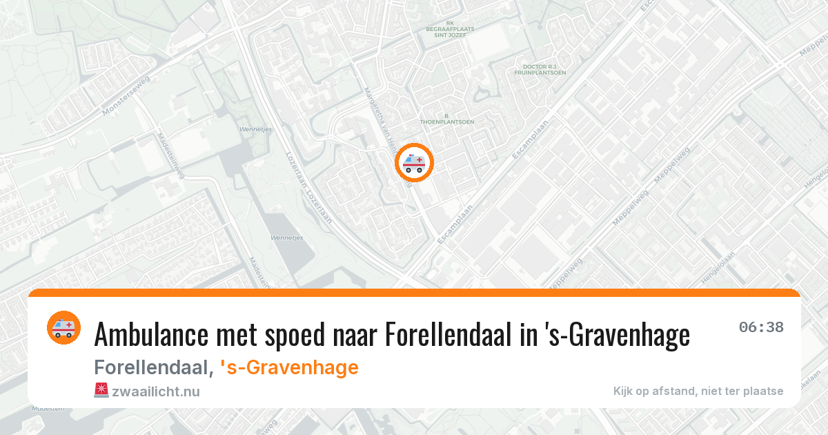 Ambulance met spoed naar Forellendaal in 's-Gravenhage — 20 mei 2026