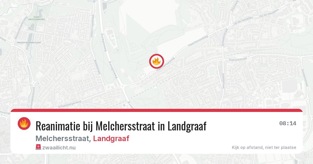 Reanimatie bij Melchersstraat in Landgraaf — 18 jul 2026