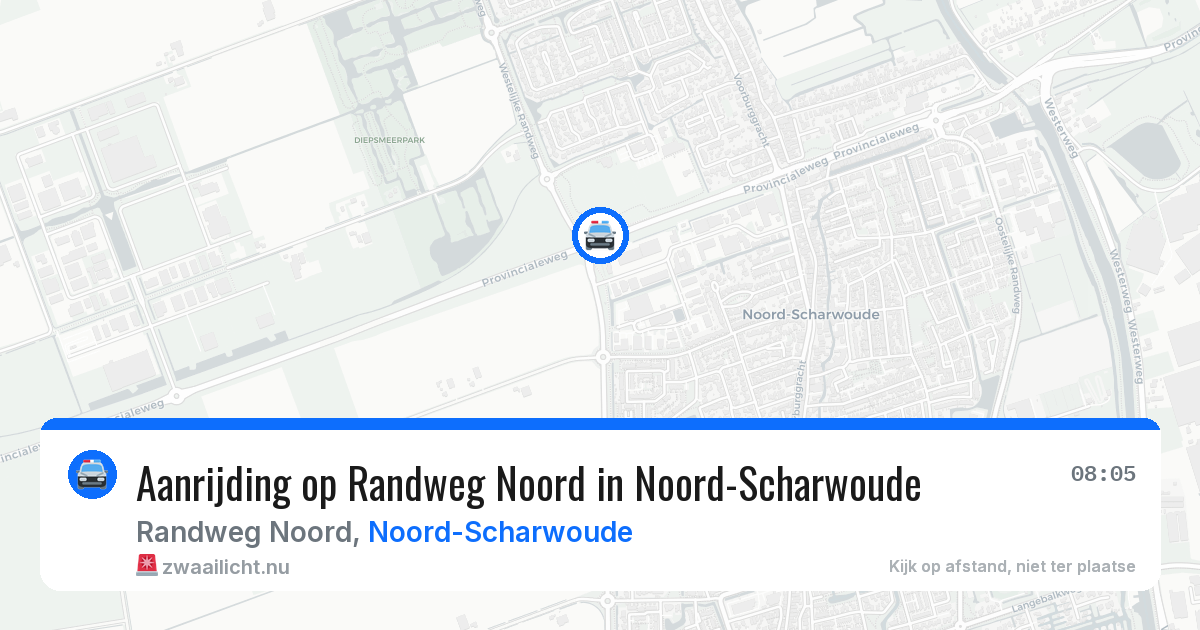 Aanrijding op Randweg Noord in Noord-Scharwoude — 17 jul 2026