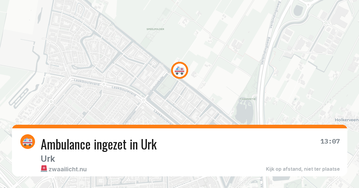 Ambulance ingezet in Urk — 6 feb 2026