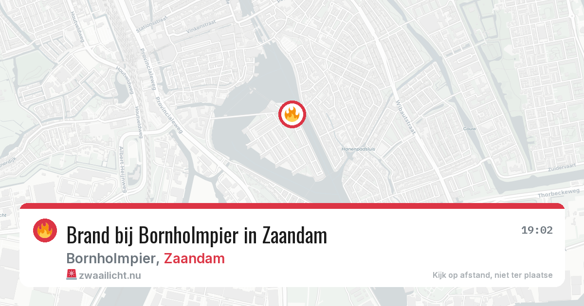 Brand bij Bornholmpier in Zaandam — 6 apr 2026
