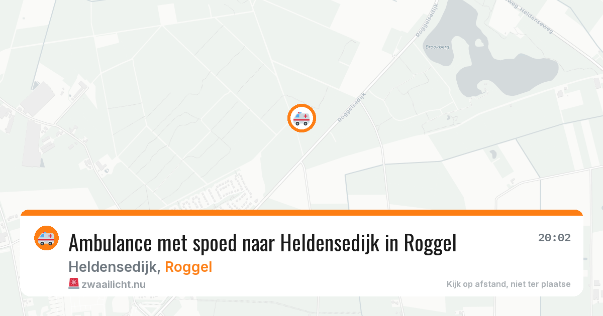 Ambulance met spoed naar Heldensedijk in Roggel — 19 jun 2026