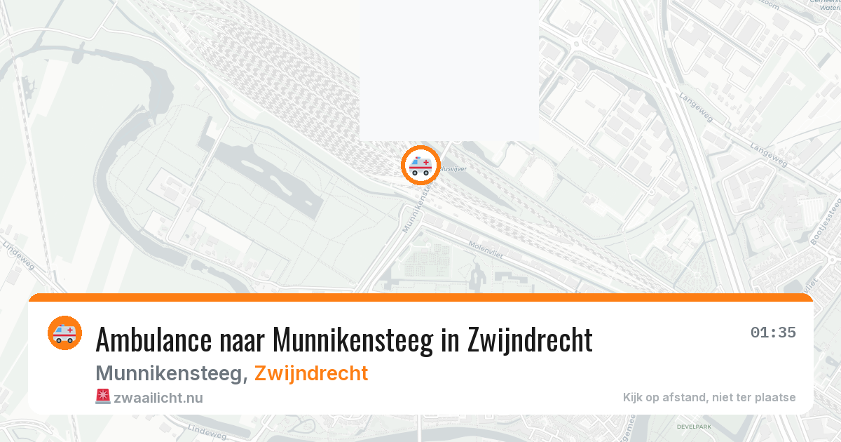 Ambulance naar Munnikensteeg in Zwijndrecht — 10 jul 2026