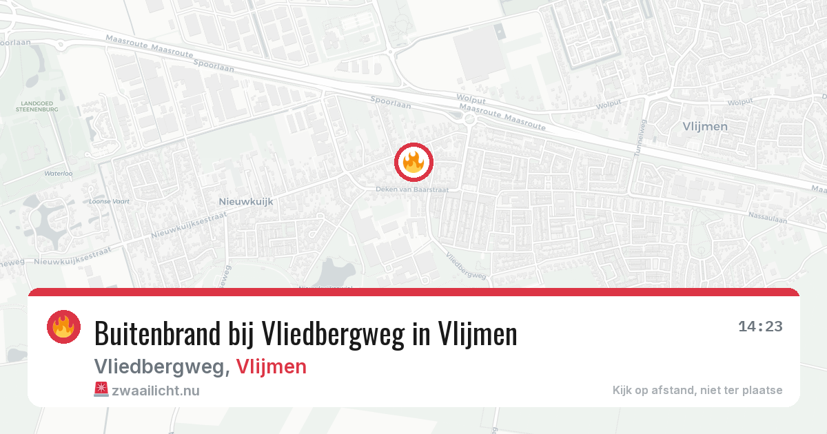 Buitenbrand bij Vliedbergweg in Vlijmen — 12 jul 2026