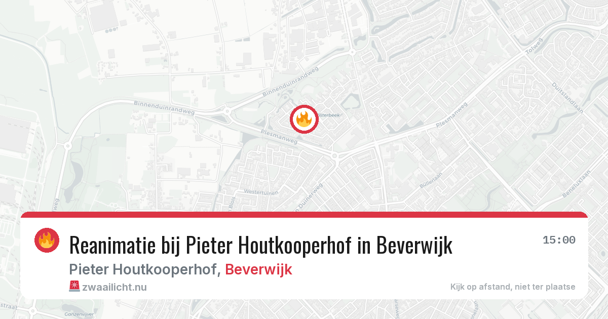 Reanimatie bij Pieter Houtkooperhof in Beverwijk — 26 mrt 2026