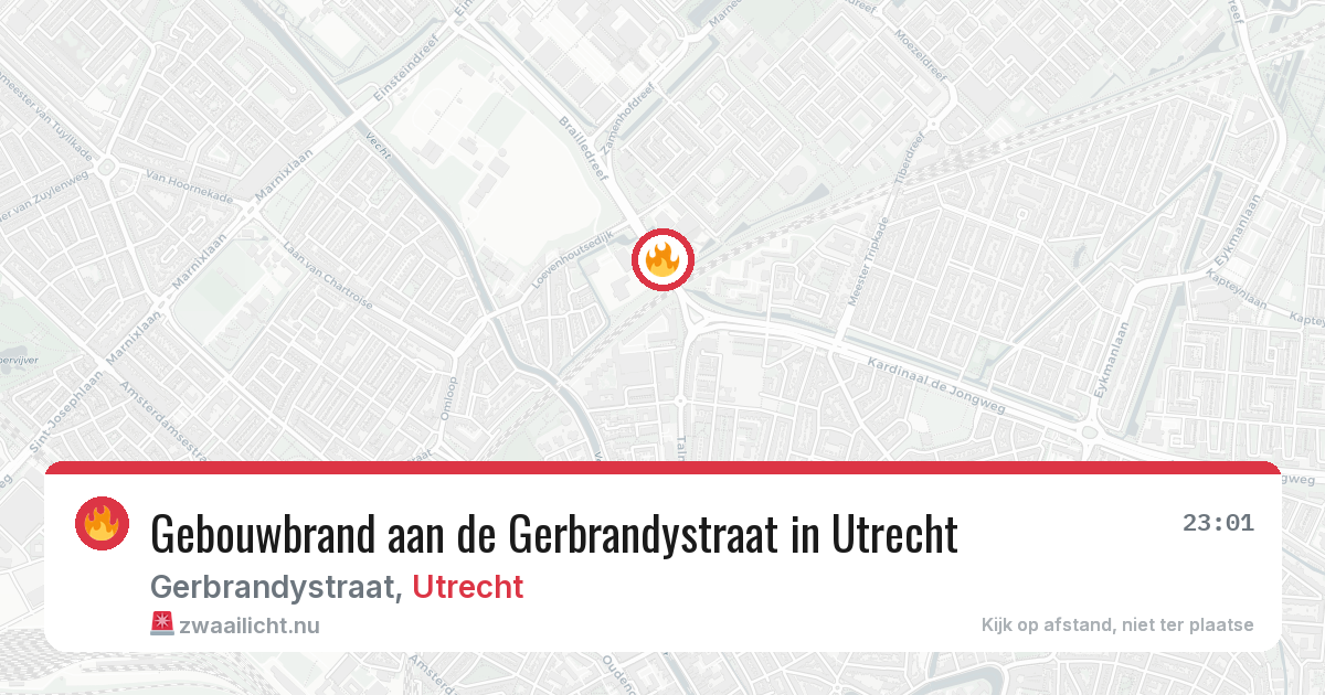 Gebouwbrand aan de Gerbrandystraat in Utrecht — 2 feb 2026
