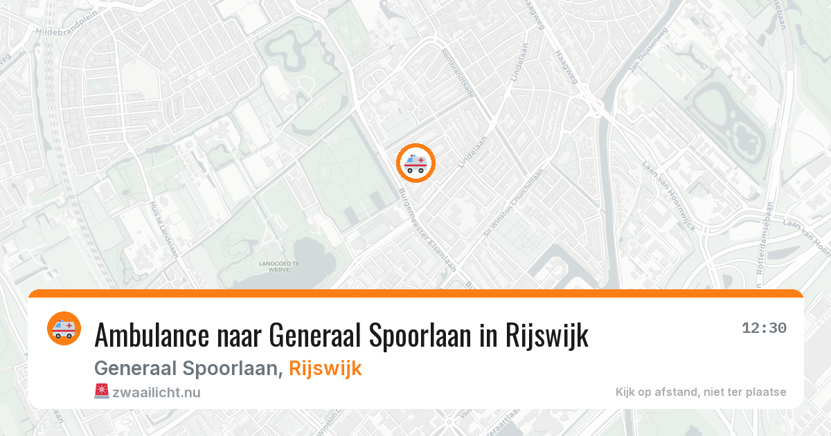 Ambulance naar Generaal Spoorlaan in Rijswijk — 25 mrt 2026