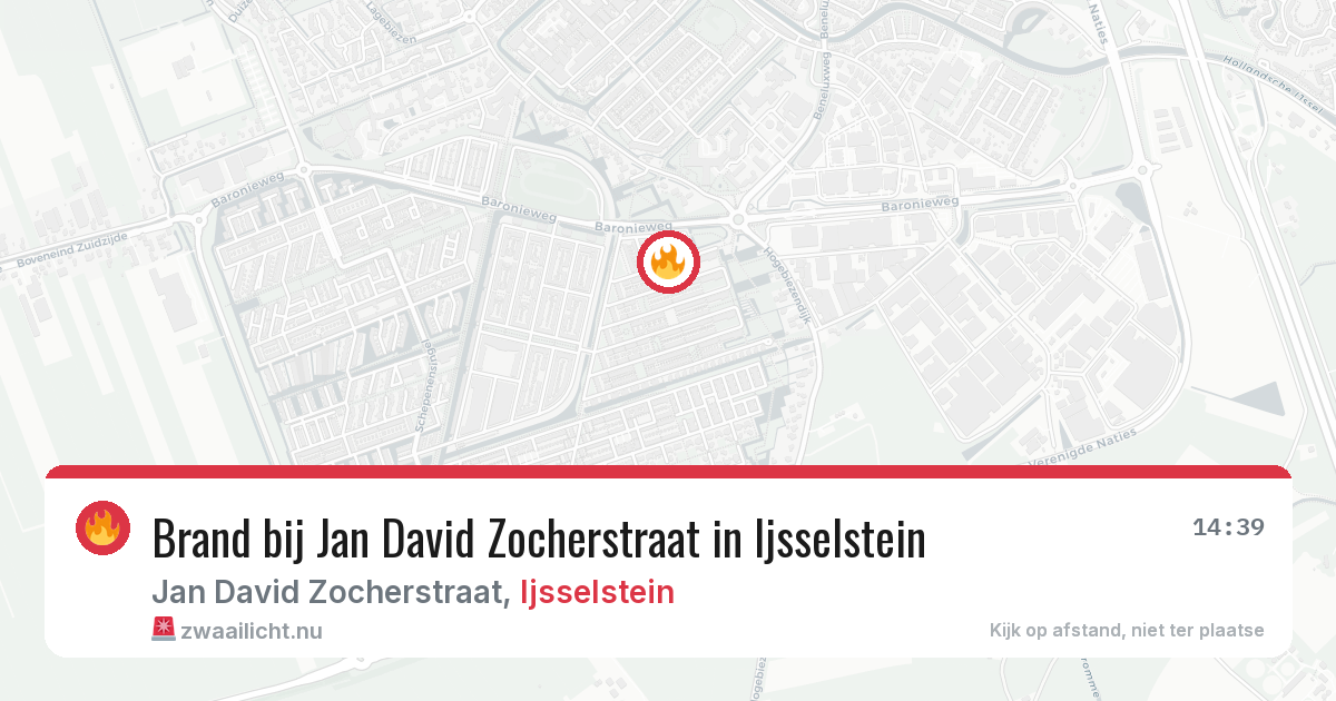 Brand bij Jan David Zocherstraat in Ijsselstein — 10 jul 2026