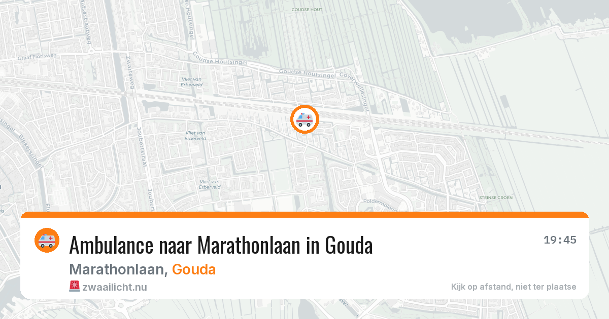 Ambulance naar Marathonlaan in Gouda — 13 feb 2026