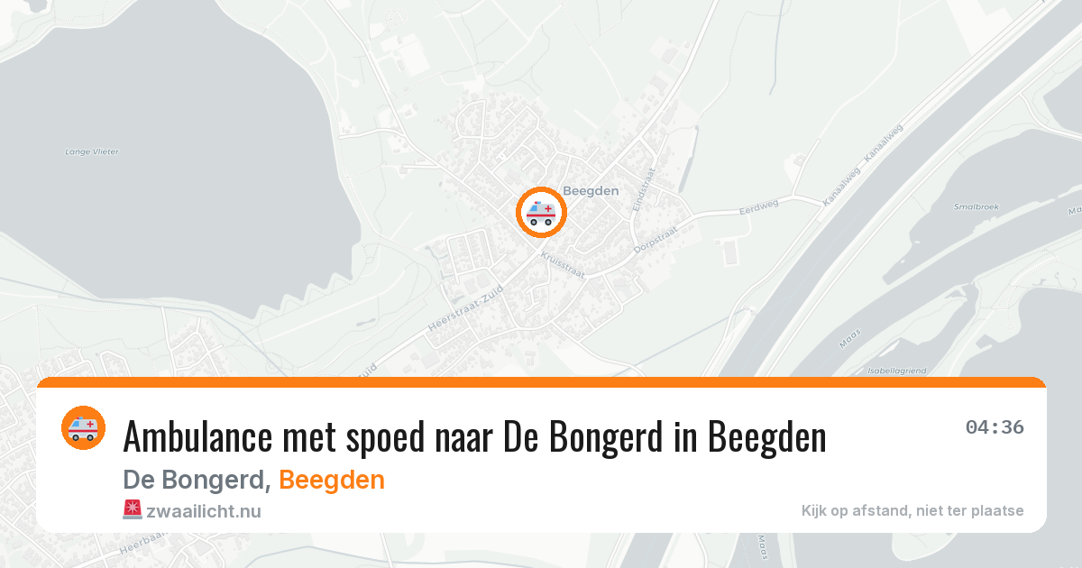 Ambulance met spoed naar De Bongerd in Beegden — 15 jul 2026
