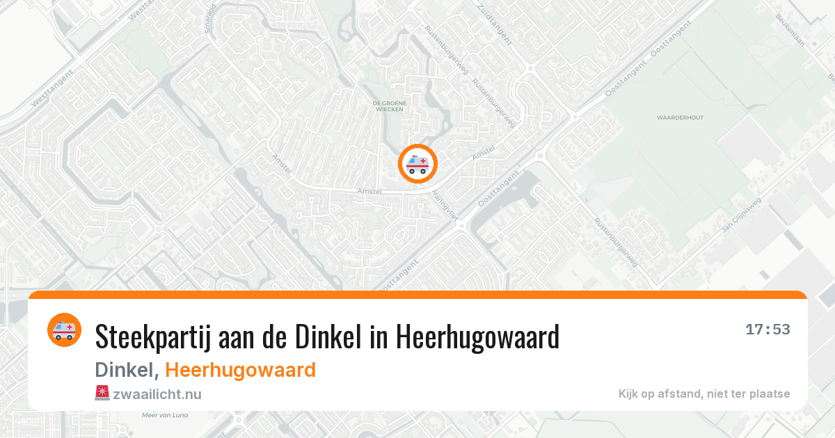 Steekpartij aan de Dinkel in Heerhugowaard — 24 jul 2026