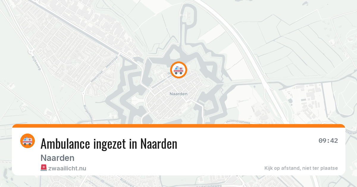Ambulance ingezet in Naarden — 15 jul 2026