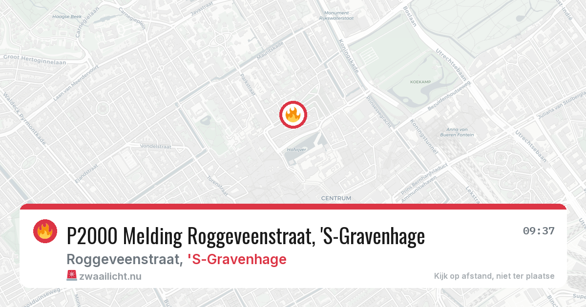 P2000 Melding Roggeveenstraat, 'S-Gravenhage — 4 feb 2026