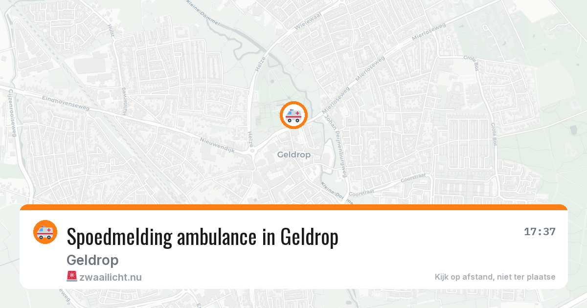 Spoedmelding ambulance in Geldrop — 15 jul 2026