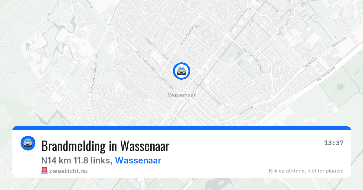 Brandmelding in Wassenaar — 7 apr 2026