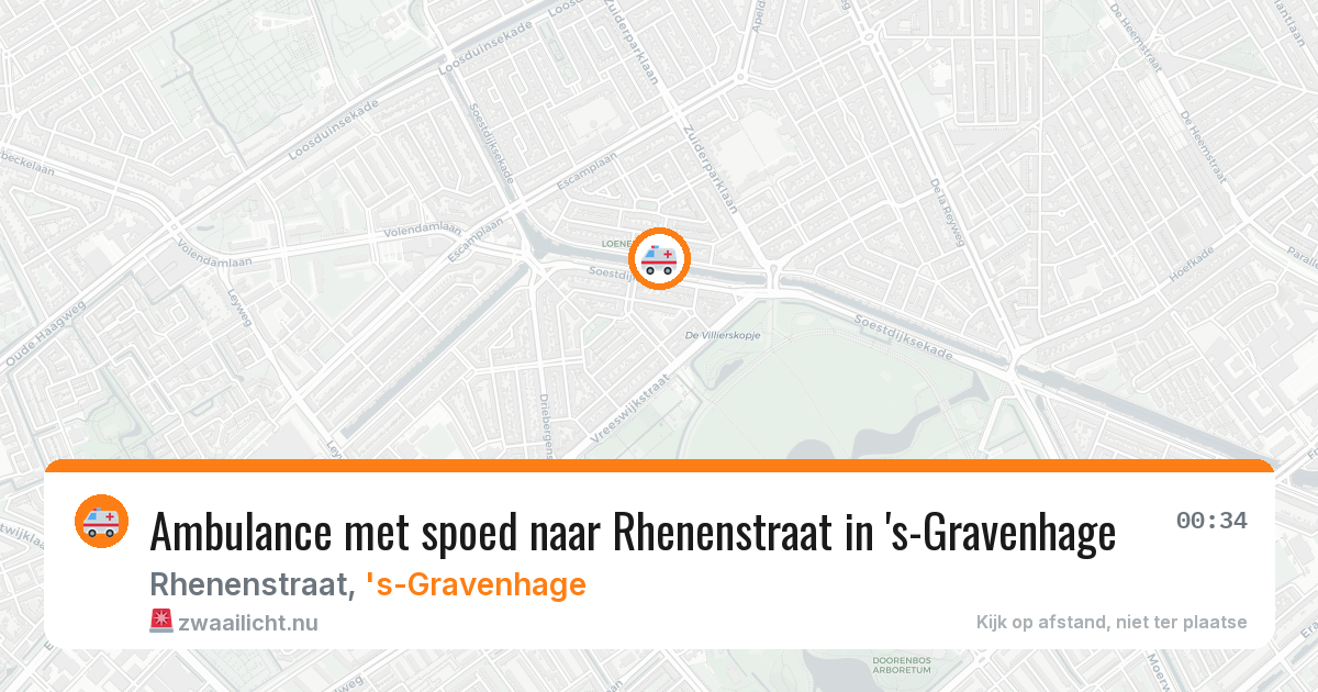 Ambulance met spoed naar Rhenenstraat in 's-Gravenhage — 12 jul 2026