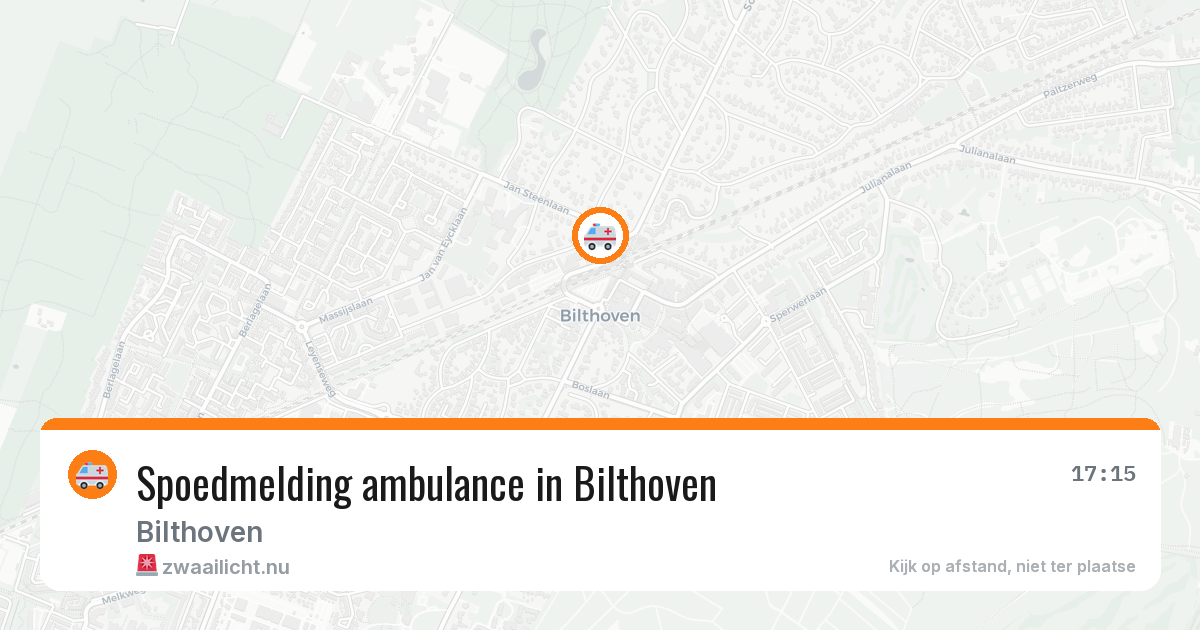 Spoedmelding ambulance in Bilthoven — 10 jul 2026