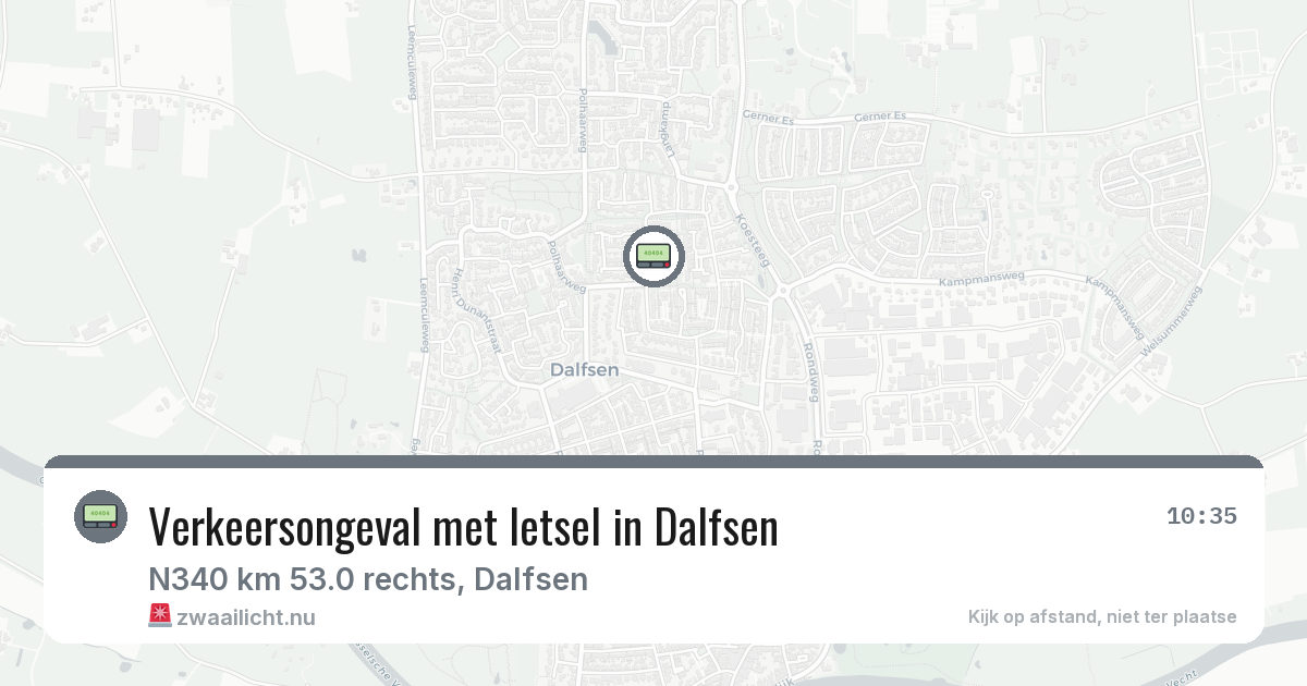 Verkeersongeval met letsel in Dalfsen — 13 mei 2026