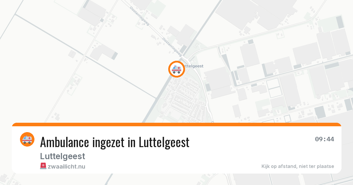 Ambulance ingezet in Luttelgeest — 2 jul 2026