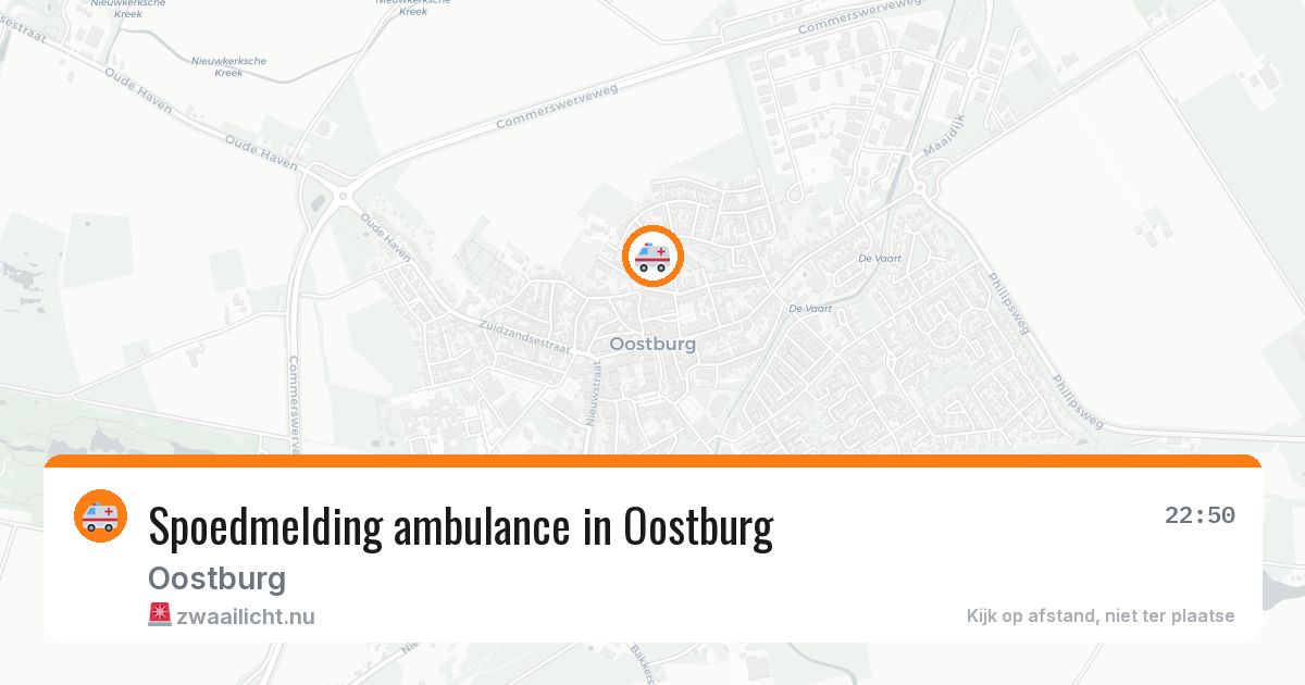 Spoedmelding ambulance in Oostburg — 15 mei 2026