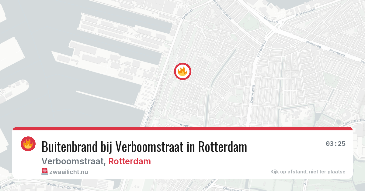 Buitenbrand bij Verboomstraat in Rotterdam — 5 jun 2026