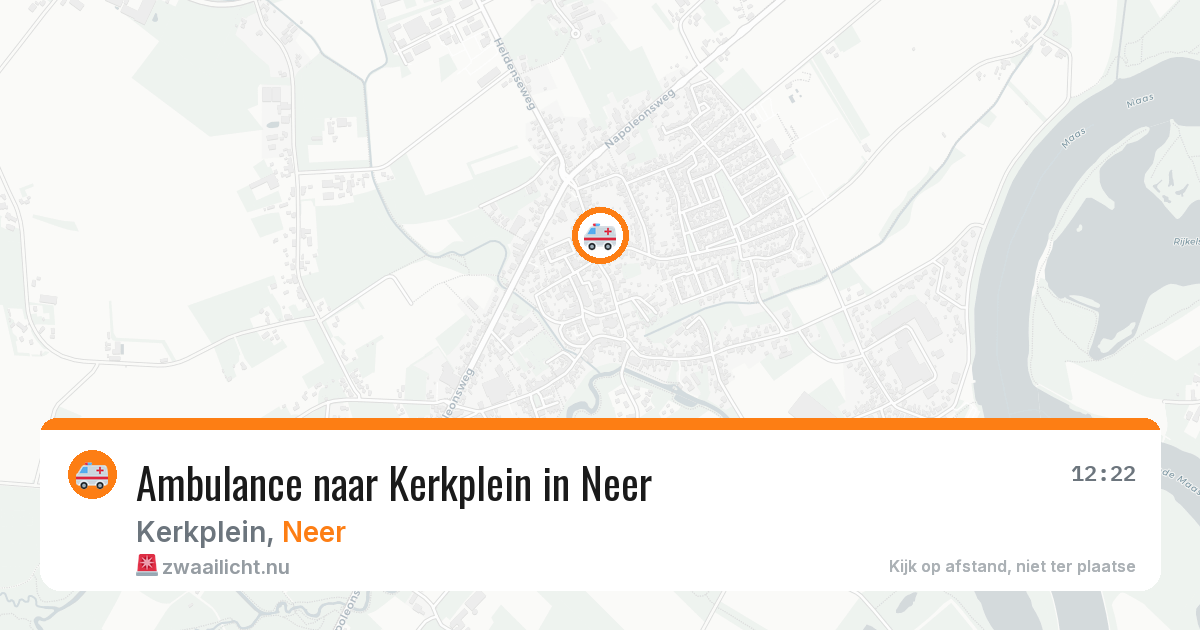 Ambulance naar Kerkplein in Neer — 9 jul 2026