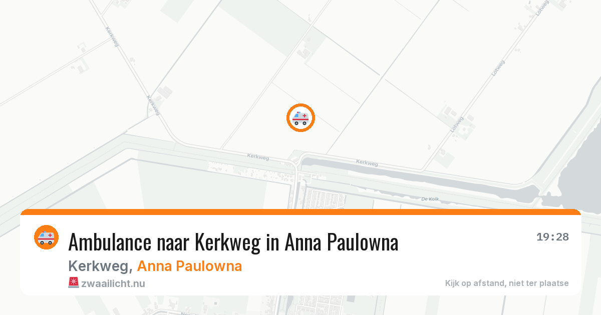 Ambulance naar Kerkweg in Anna Paulowna — 23 mei 2026