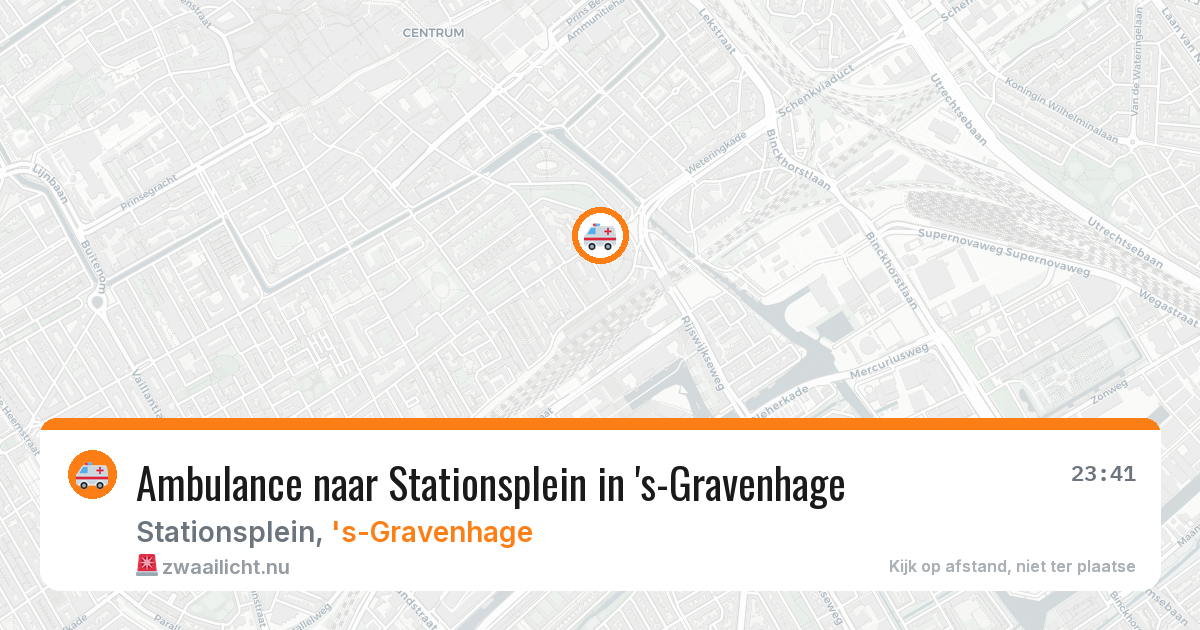 Ambulance naar Stationsplein in 's-Gravenhage — 4 jun 2026