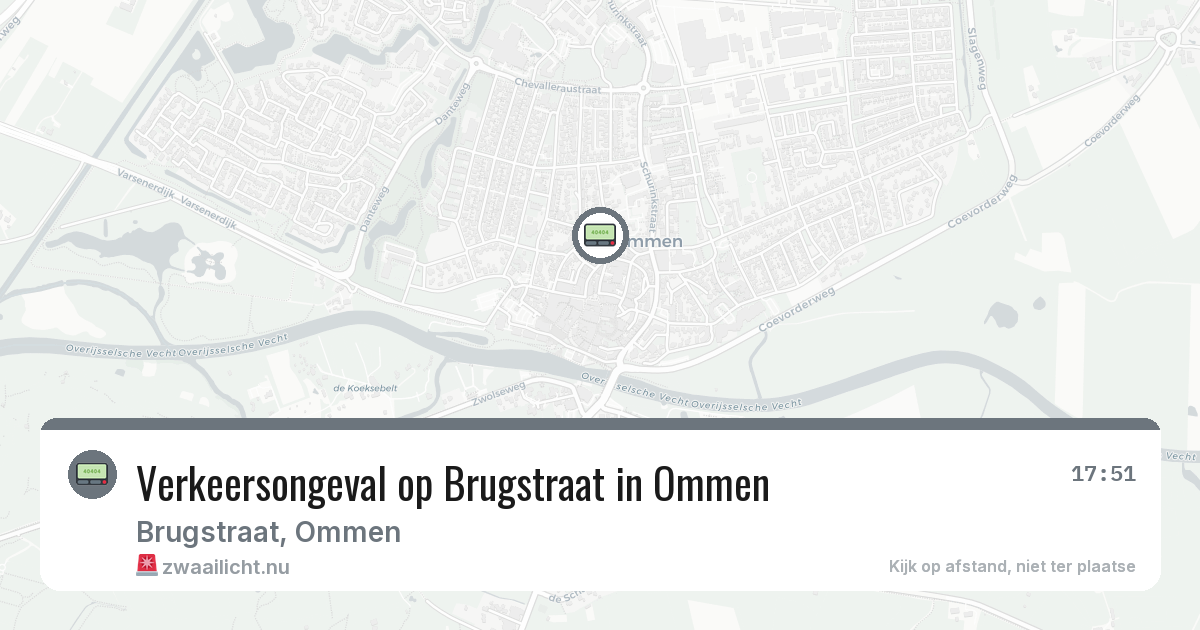 Verkeersongeval op Brugstraat in Ommen — 11 jul 2026