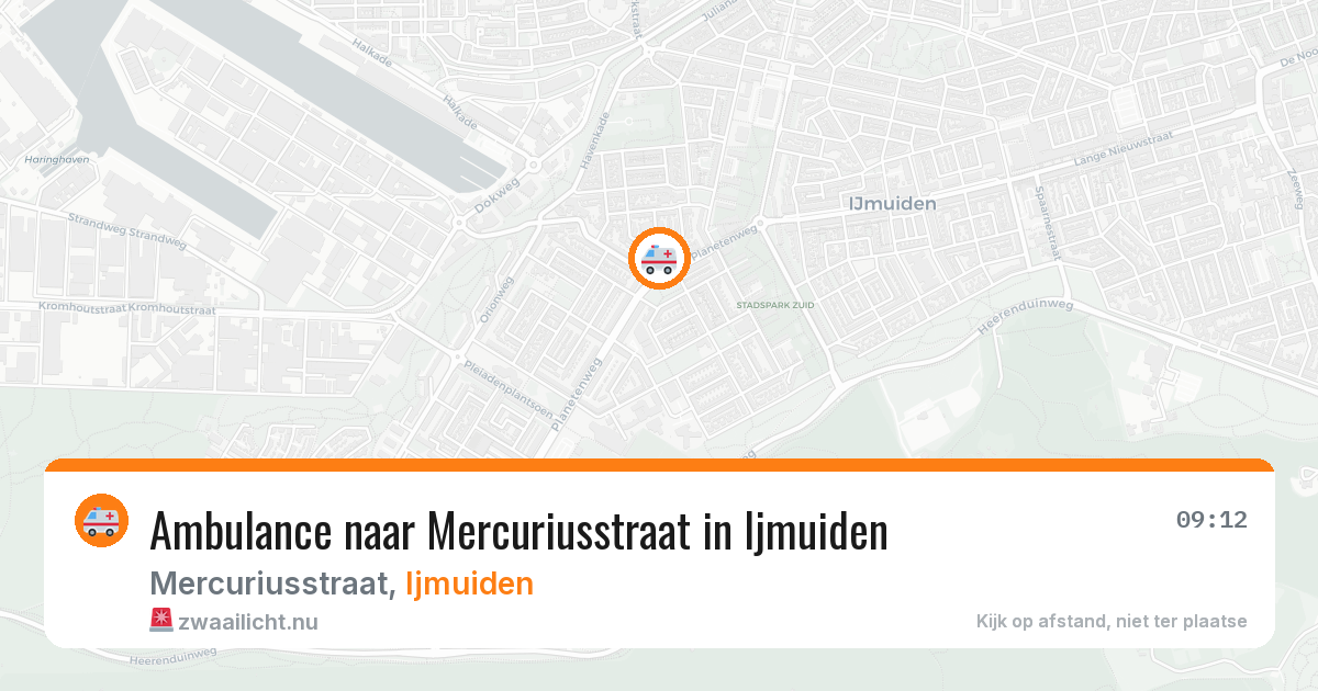 Ambulance naar Mercuriusstraat in Ijmuiden — 21 mrt 2026