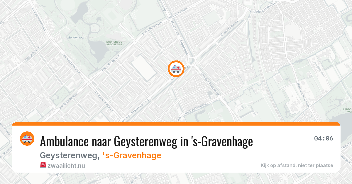 Ambulance naar Geysterenweg in 's-Gravenhage — 22 jul 2026