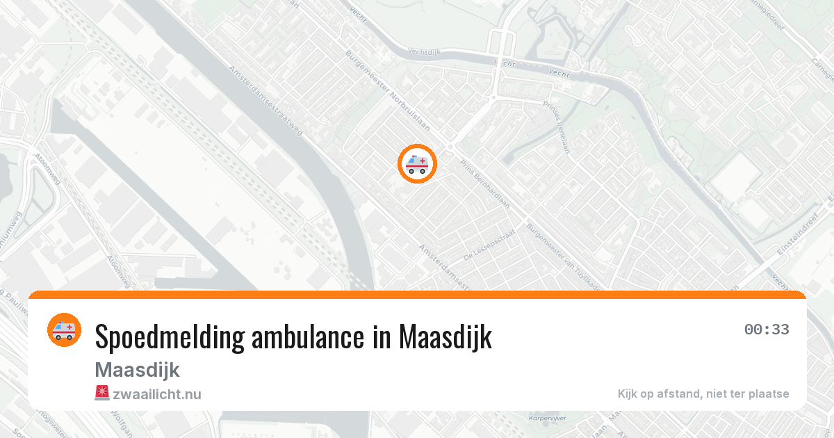 Spoedmelding ambulance in Maasdijk — 16 jan 2026