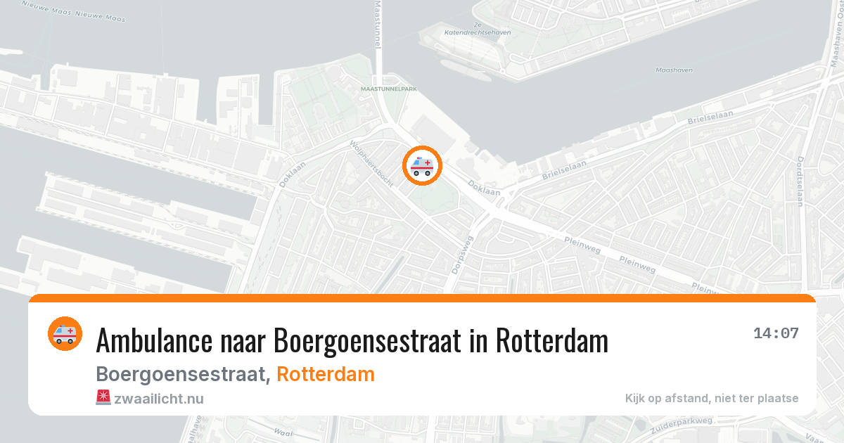 Ambulance naar Boergoensestraat in Rotterdam — 24 mrt 2026
