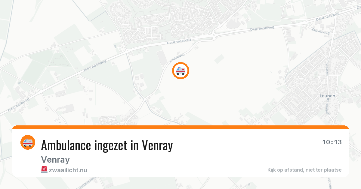 Ambulance ingezet in Venray — 15 jul 2026