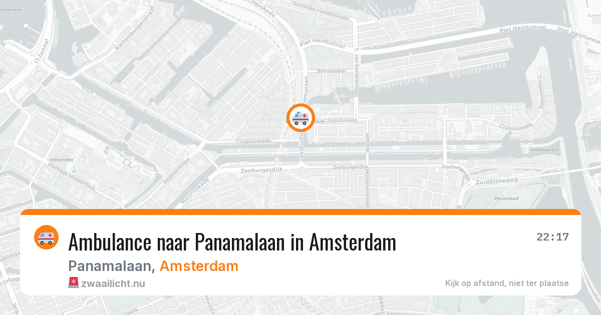 Ambulance naar Panamalaan in Amsterdam — 24 mrt 2026