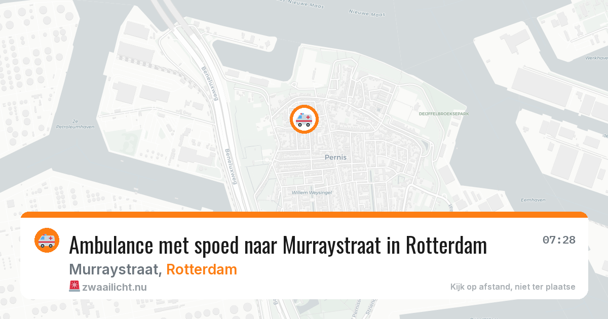 Ambulance met spoed naar Murraystraat in Rotterdam — 13 jul 2026
