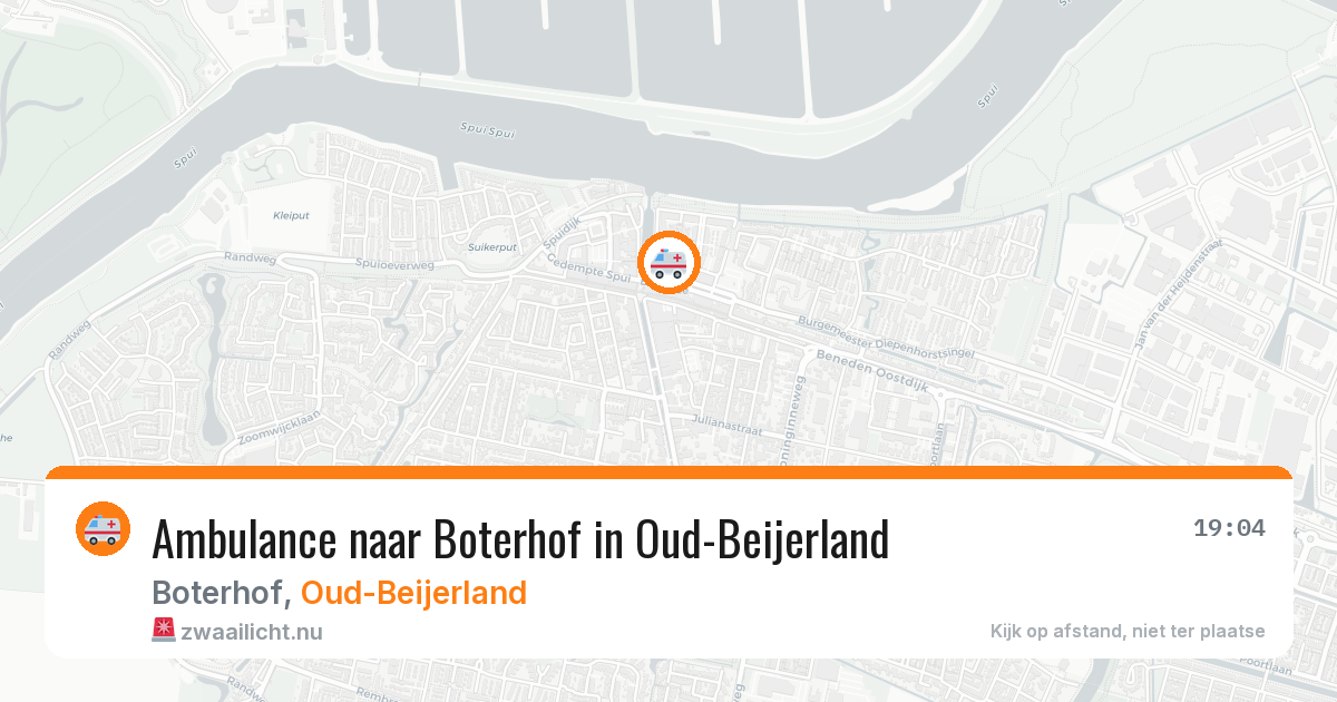 Ambulance naar Boterhof in Oud-Beijerland — 4 jun 2026