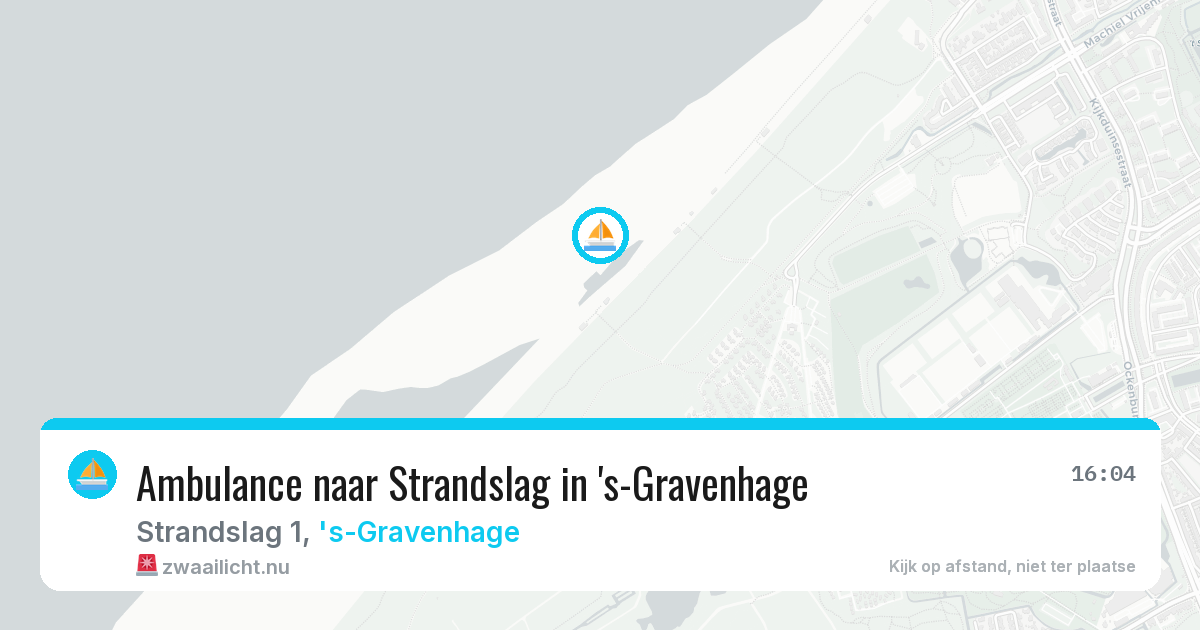 Ambulance naar Strandslag in 's-Gravenhage — 14 jul 2026