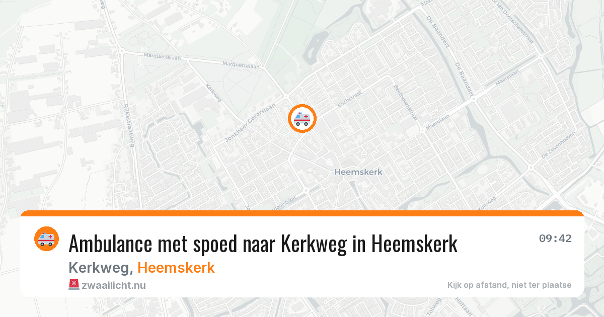 Ambulance met spoed naar Kerkweg in Heemskerk — 12 feb 2026