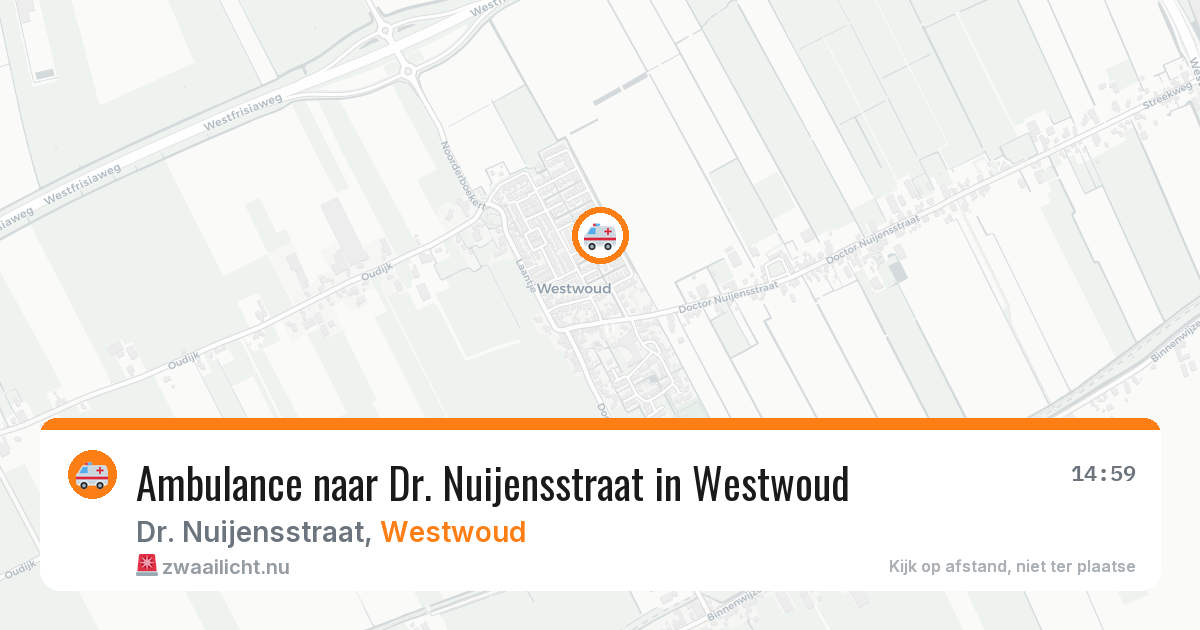 Ambulance naar Dr. Nuijensstraat in Westwoud — 21 jun 2026