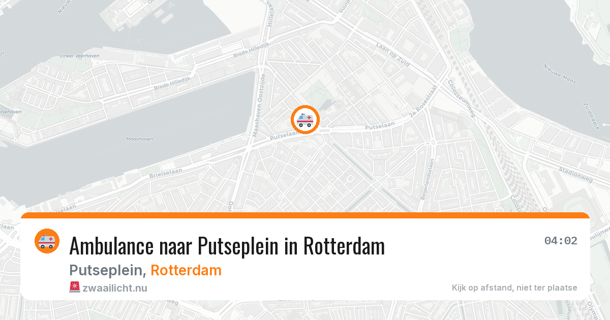 Ambulance naar Putseplein in Rotterdam — 3 mei 2026