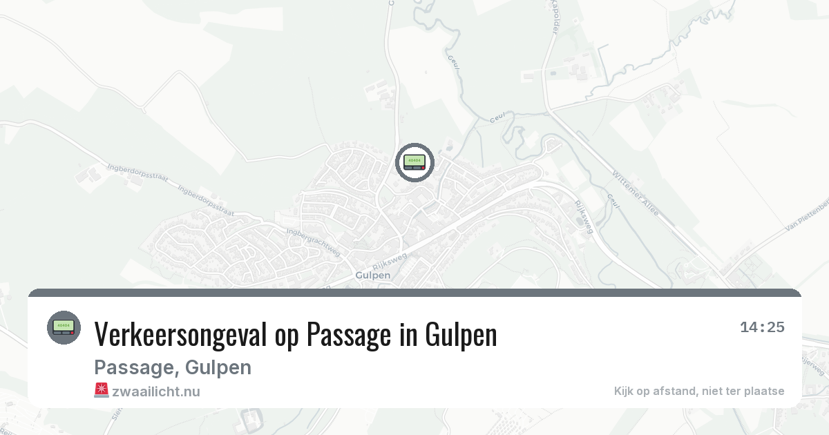 Verkeersongeval op Passage in Gulpen — 2 apr 2026