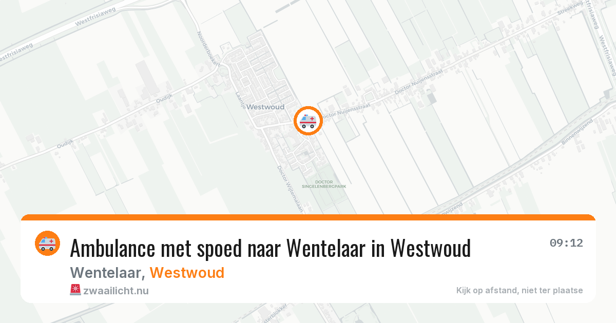 Ambulance met spoed naar Wentelaar in Westwoud — 17 jan 2026