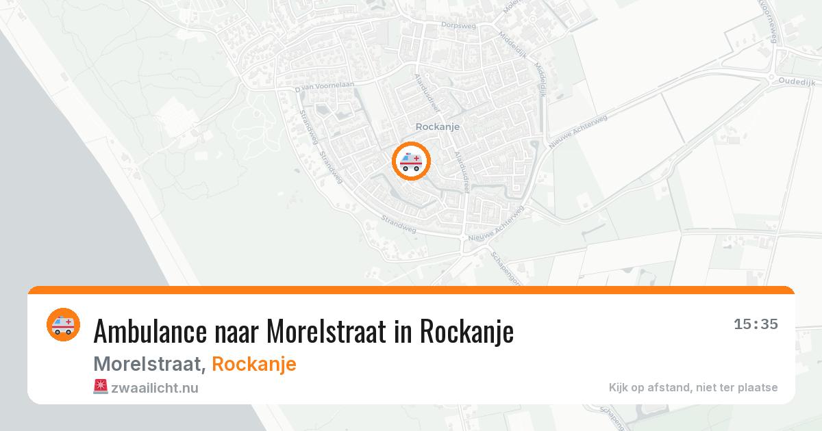 Ambulance naar Morelstraat in Rockanje — 10 jul 2026